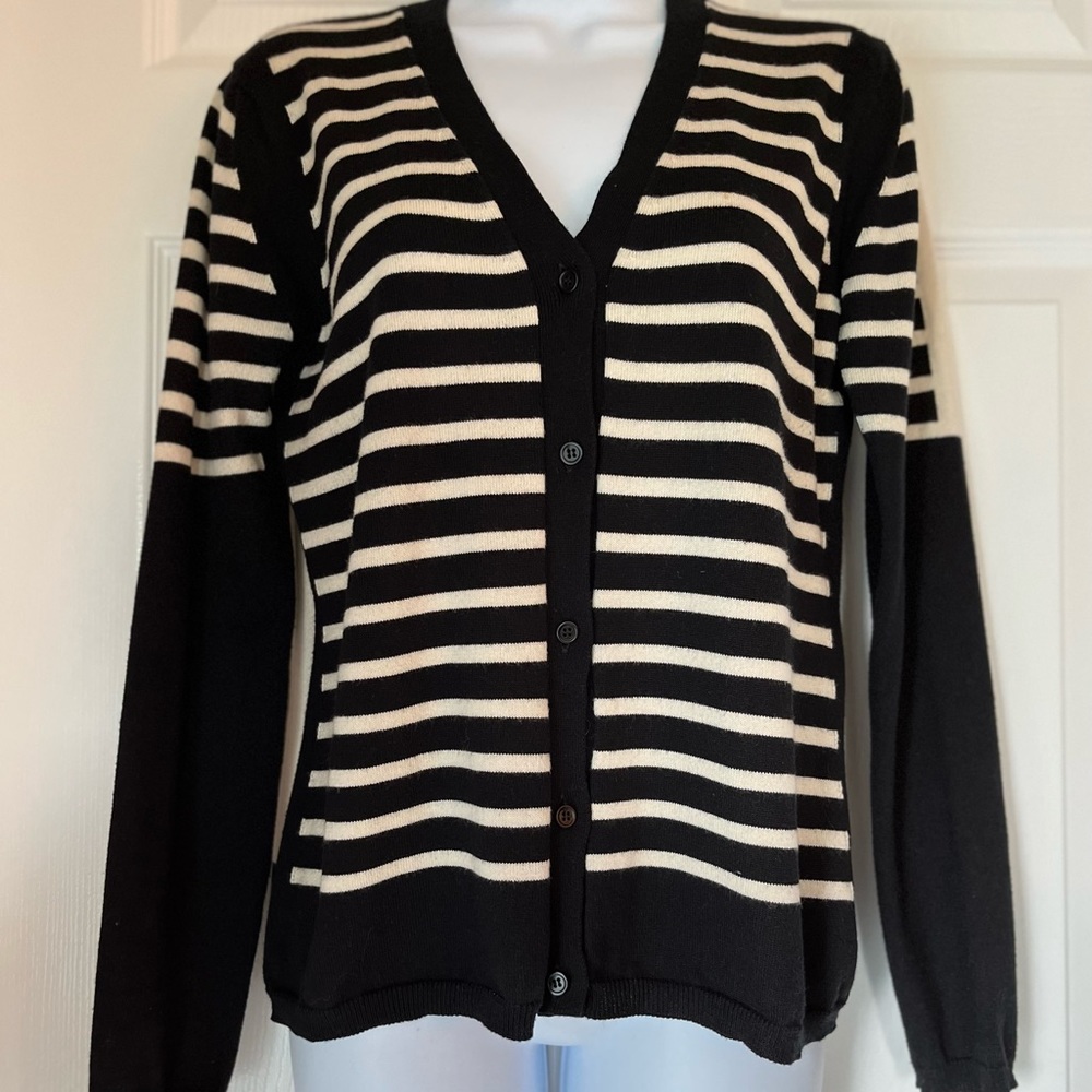 ‘S Max Mara Beige and Black Cardigan